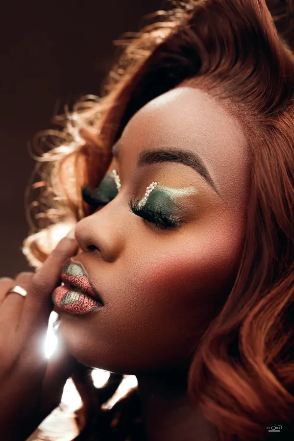 Avant garde editorial makeup look