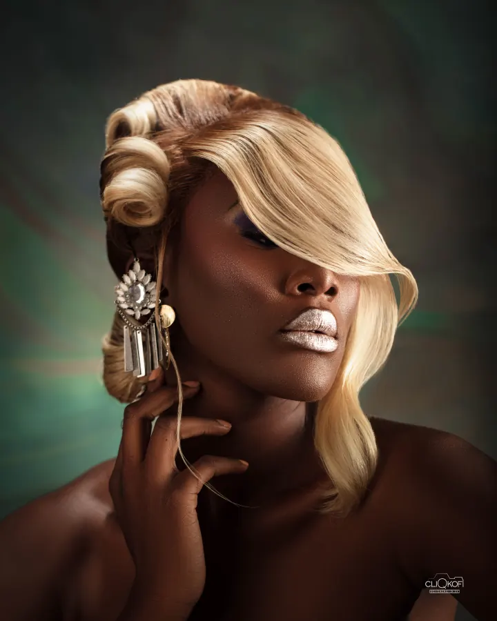 Avant garde editorial makeup look 3 by Neat&rsquo;n&rsquo;Even Beauty Clinic, Accra