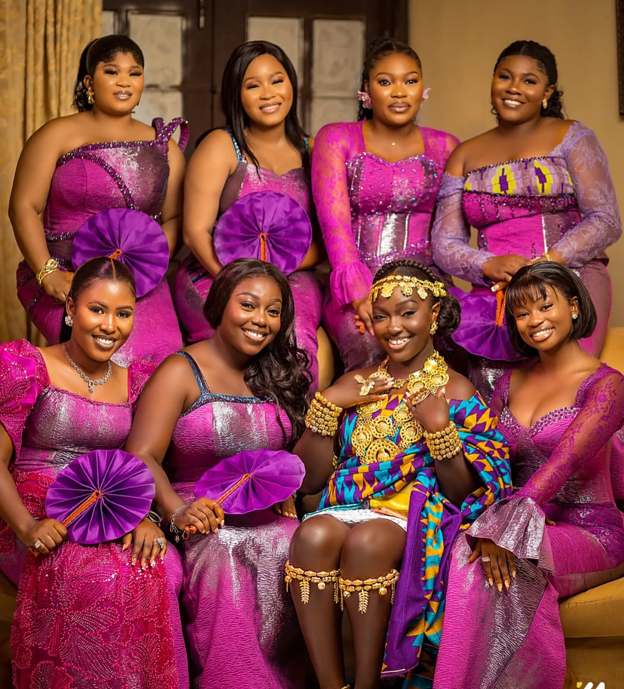 Bridesmaids group makeup